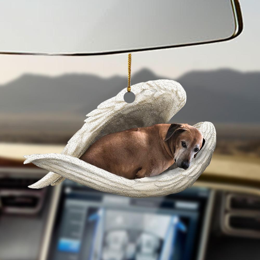 Ornaments- Dog sleeping angel dog lover ornament, Dog Ornaments, Car Ornament - Best gifts your whole family