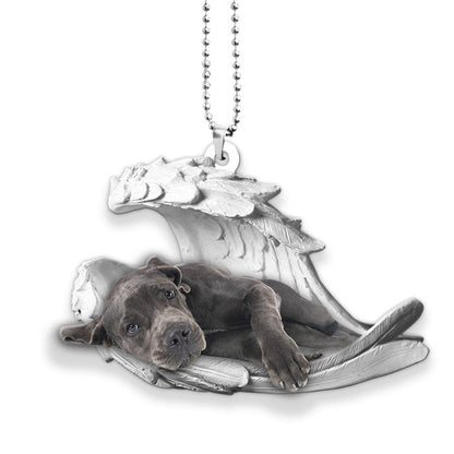 Ornaments- Great Dane- Sleeping Angel-Two Sided Ornament, Dog Ornaments, Car Ornament - Best gifts your whole family