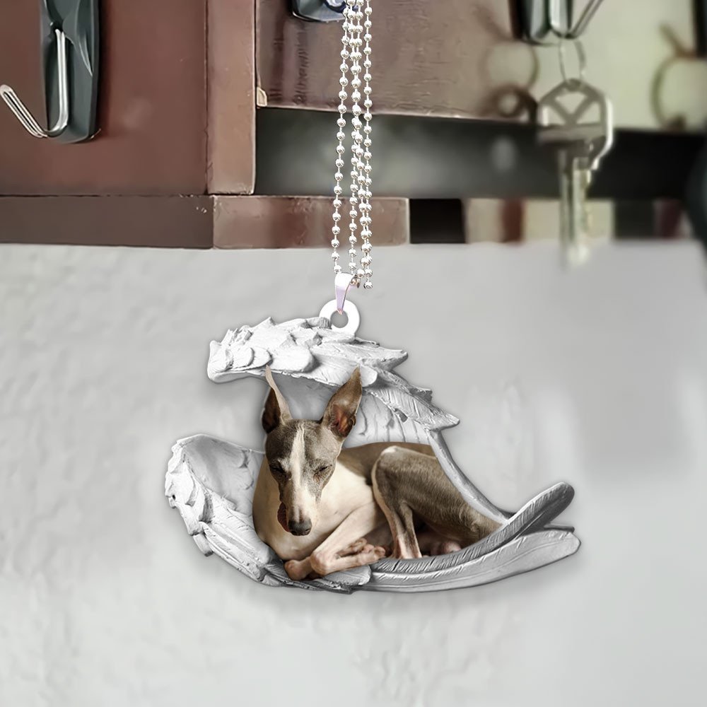 Ornaments- Greyhound- Sleeping Angel-Two Sided Ornament, Dog Ornaments, Car Ornament - Best gifts your whole family