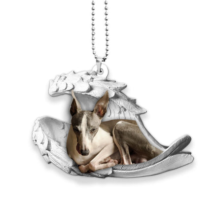 Ornaments- Greyhound- Sleeping Angel-Two Sided Ornament, Dog Ornaments, Car Ornament - Best gifts your whole family