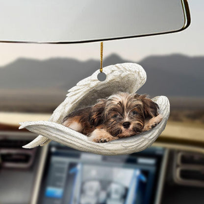 Ornaments- Havanese sleeping angel havanese lovers ornament, Dog Ornaments, Car Ornament - Best gifts your whole family