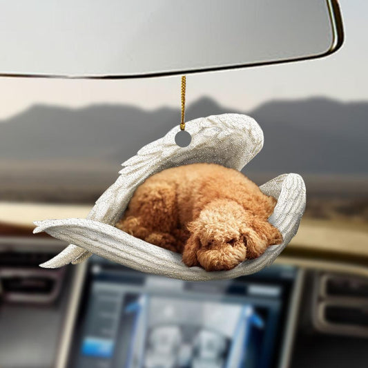 Ornaments- Poodle sleeping angel poodle lovers dog moms ornament, Dog Ornaments, Car Ornament - Best gifts your whole family