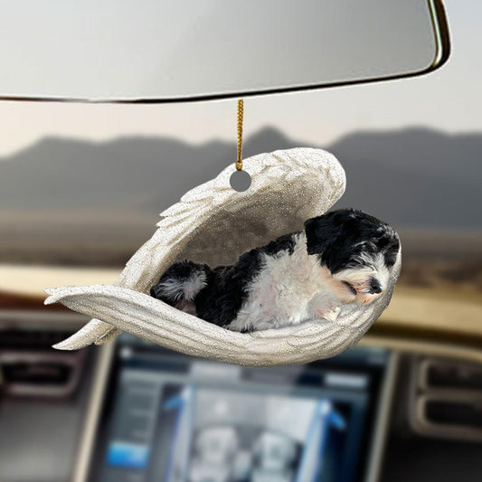 Ornaments- Portuguese Water Dog sleeping angel Portuguese Water Dog lover dog moms ornament - Best gifts your whole family