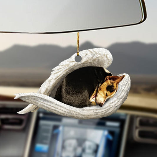 Ornaments- Rat Terrier sleeping angel Rat Terrier lovers dog moms ornament, Dog Ornaments, Car Ornament - Best gifts your whole family