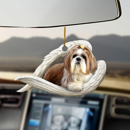 Ornaments- Shih tzu sleeping angel shih tzu lovers dog moms ornament, Dog Ornaments, Car Ornament - Best gifts your whole family