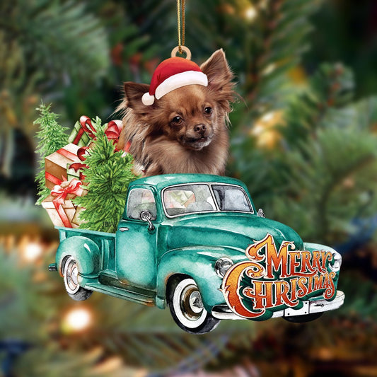 Papillon-Green Truck Hanging Ornament - Best gifts your whole family