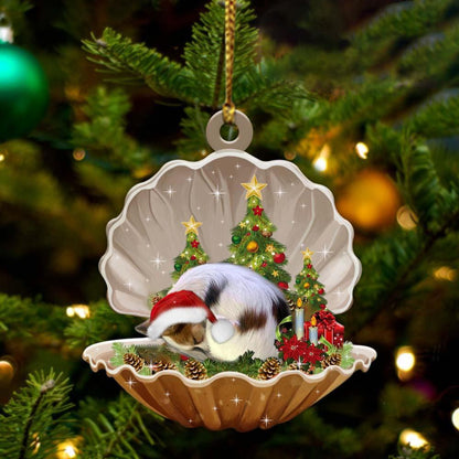 Papillon-Sleeping Pearl In Christmas Two Sided Ornament - Best gifts your whole family