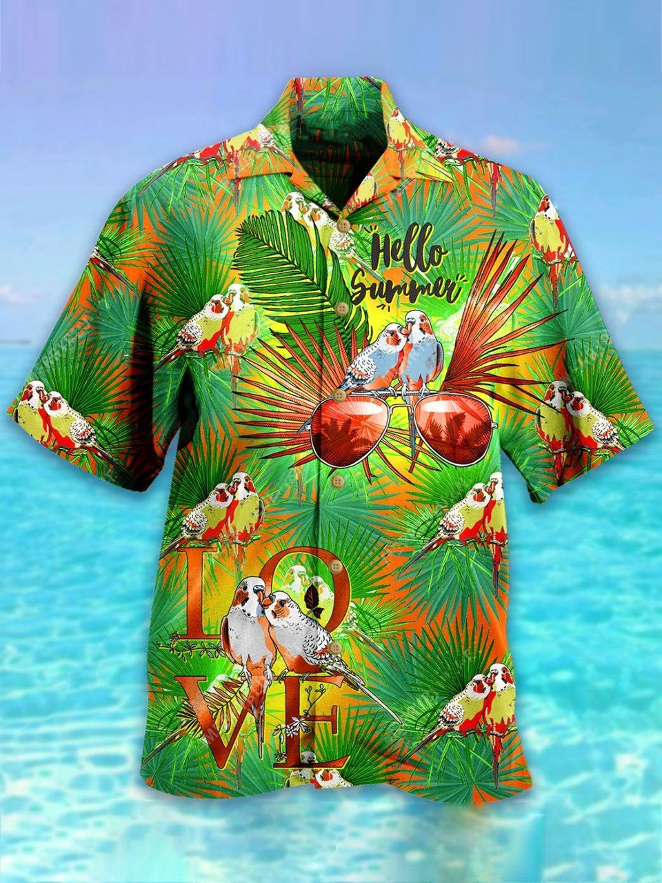 Parrot Hello Summer Hawaiian Shirt | For Men & Women | Adult | HW4070
