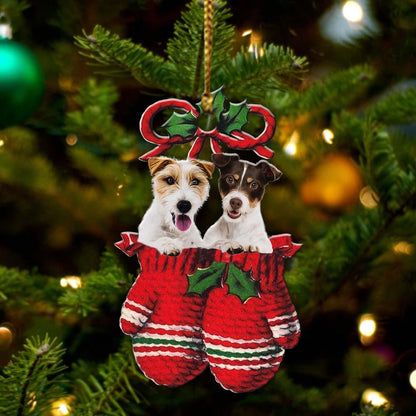 Parson russell Inside Your Gloves Christmas Holiday-Two Sided Ornament, Christmas Ornament, Car Ornament - Best gifts your whole family