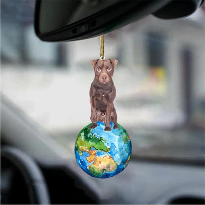 Patterdale Terrier-Around My Dog-Two Sided Ornament - Best gifts your whole family