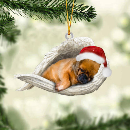 Pekingese Sleeping Angel Christmas Ornament Godmerc - Best gifts your whole family