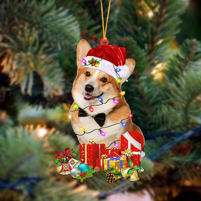 Pembroke Welsh Corgi 2-Dog Be Christmas Tree Hanging Ornament - Best gifts your whole family