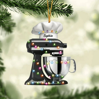 Personalized Baker Christmas Ornament, Baking Ornament, Mixer Personalized With Name Ornament, Christmas Ornament For Baking Lovers - Best gifts your whole family