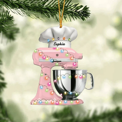 Personalized Baker Christmas Ornament, Baking Ornament, Mixer Personalized With Name Ornament, Christmas Ornament For Baking Lovers - Best gifts your whole family