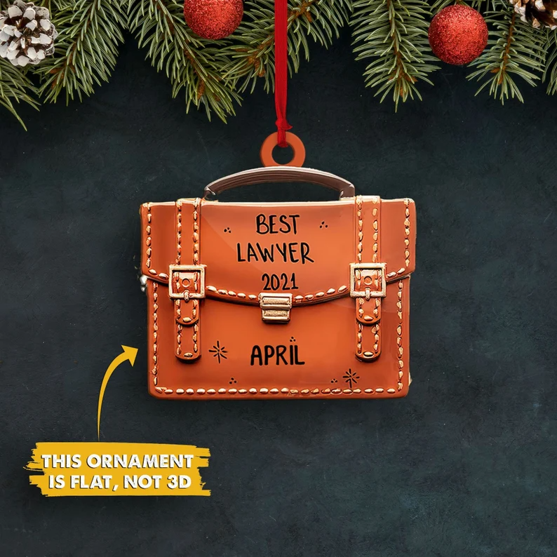Personalized Best Lawyer Christmas Ornament, Lawyer Lover Ornament - Best gifts your whole family