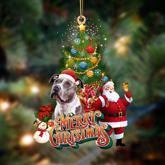 Pitbull 4-Christmas Tree&Dog Hanging Ornament - Best gifts your whole family