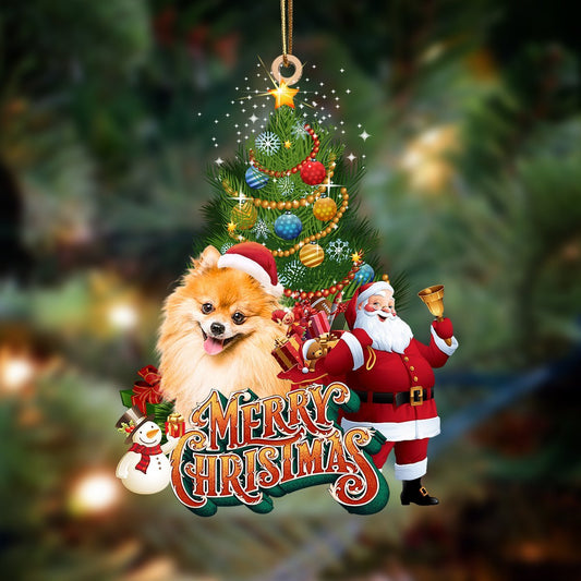 Pomeranian-Christmas Tree&Dog Hanging Ornament - Best gifts your whole family