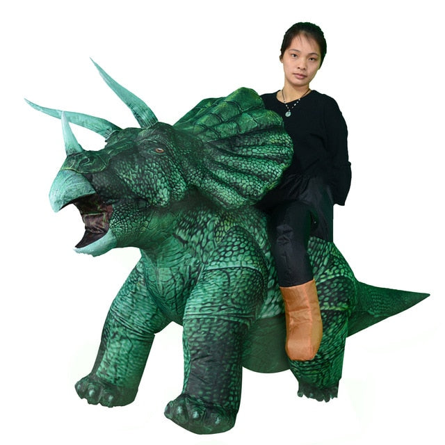 Inflatable Dino T-Rex Spinosaurus Pterosaur Triceratops Adult Velociraptor Costume