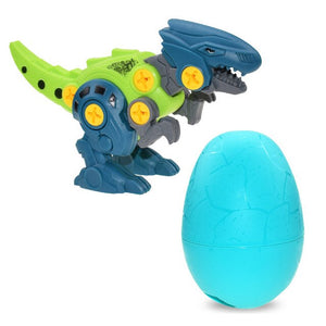 Dinosaur Design Screwing Block Puzzles Egg With Screw Driver Educational Children Toys Birthday Easter Gifts Boys Girls