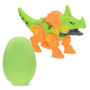 Dinosaur Design Screwing Block Puzzles Egg With Screw Driver Educational Children Toys Birthday Easter Gifts Boys Girls