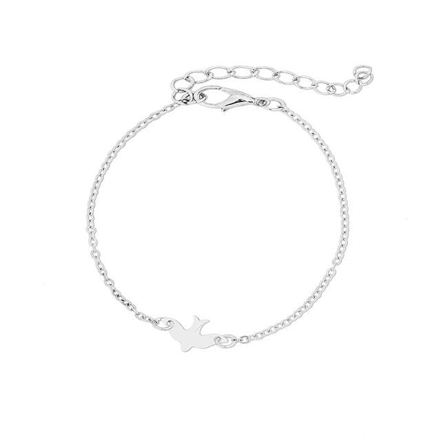 Flying Swallow Charm Bracelet
