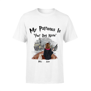 My patronus is my dog personalized Halloween dog mom standard T-shirt