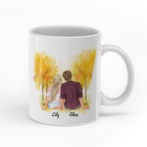 Every love story is beautiful but ours is my favourite custom christmas mugs, personalized gift, couple customized mug gift