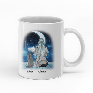 Home is where the cat is funny custom christmas mugs