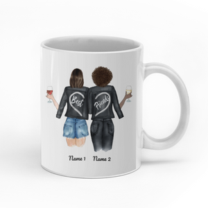 Because Of You I Laugh A Little Harder And Smile A Lot More custom christmas mugs