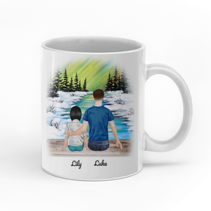 Dear dad thanks for being my dad custom christmas mugs