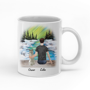 Thank you for being the best dog dad ever personalised gift customized mug coffee mugs gifts custom christmas mugs