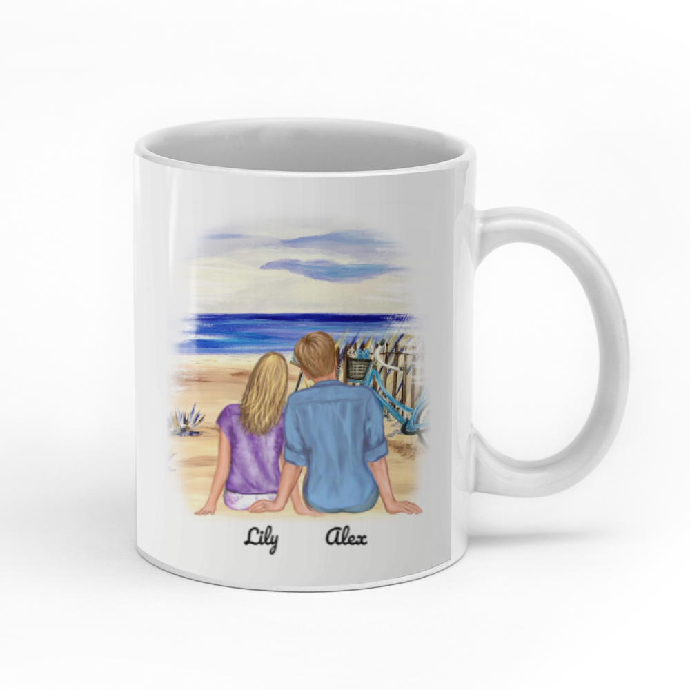 Husband you're smart, brave, handsome, special custom christmas mugs
