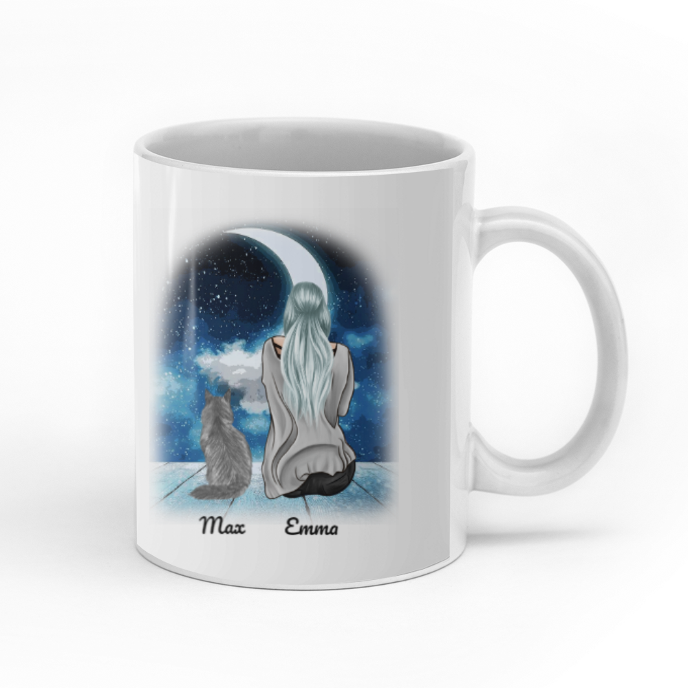 Life is better with a cat personalised gift customized mug coffee mugs gifts custom christmas mugs
