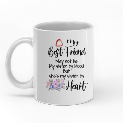 My Best Friend Is My Sister By Heart personalised gift customized mug coffee mugs gifts custom christmas mugs