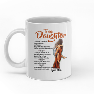 To my daughter I am so proud of you personalised gift customized mug coffee mugs gifts custom christmas mugs