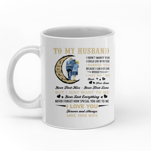 To my husband I love you forever and always personalised gift customized mug coffee mugs gifts custom christmas mugs