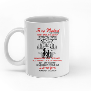 To my husband I love you forever & always personalised gift customized mug coffee mugs gifts custom christmas mugs