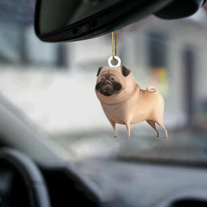 Pug-Look At Me-Two Sided Ornament - Best gifts your whole family