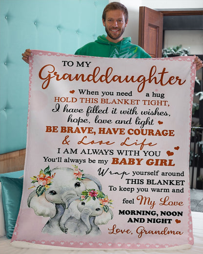 Blanket For Granddaughter Gift of Grandma