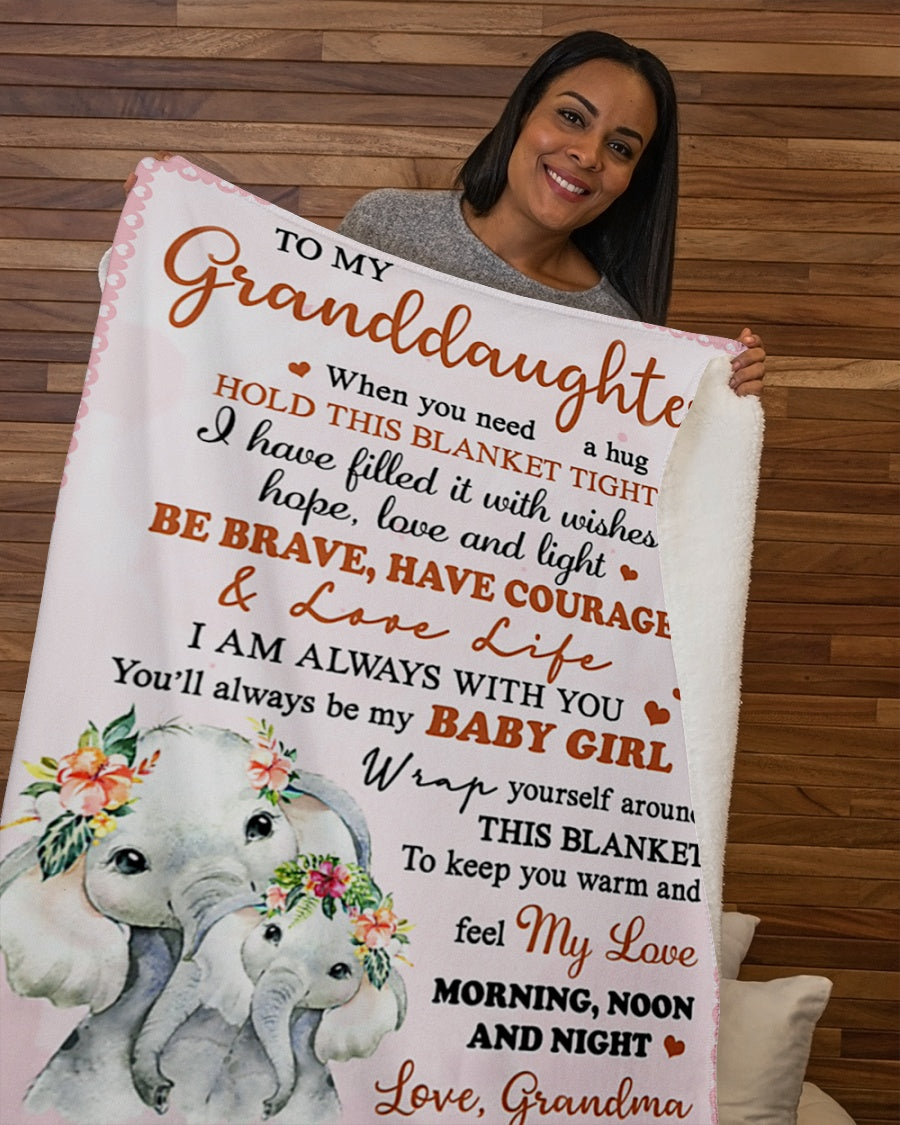 Blanket For Granddaughter Gift of Grandma