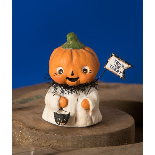 Bethany Lowe Raggedy Pants Trick Treat Pumpkinhead Vntg Halloween Decor Figure