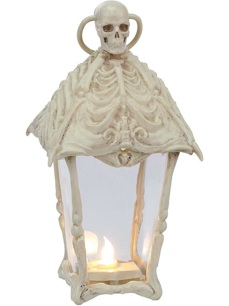 Skeleton Bone Crew Light Up Lantern Decoration