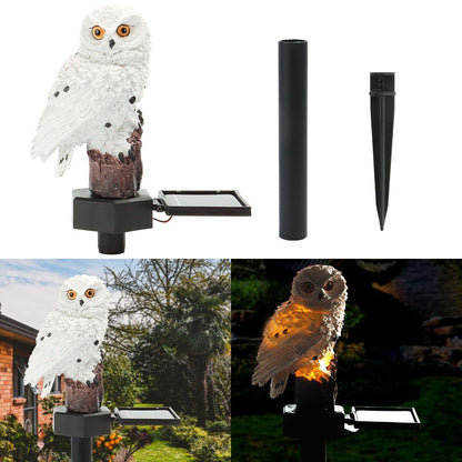 Solar Power LED Owl Parrot Lawn Light Outdoor Garden Landscape Lamp Halloween US
