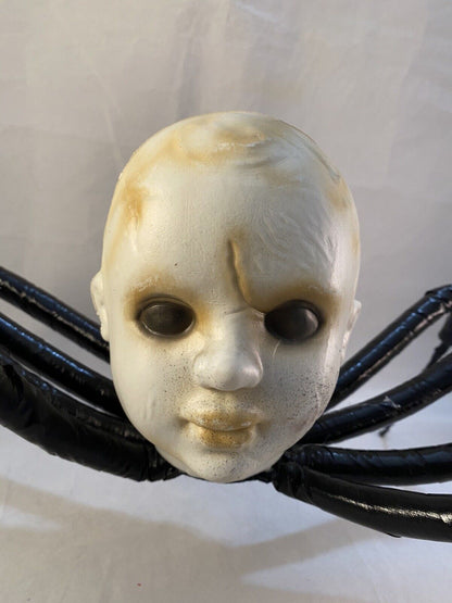 Doll Baby Head Spider Creepy Halloween Decor Haunted House Prop Scary NEW