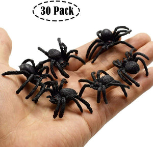 30pcs For Realistic Spider Toys,Halloween Prank Props, Halloween Decorations Toy