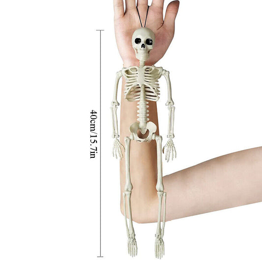 Halloween Human Skeleton Oversized Poseable Decoration Party Prop 40*12cm
