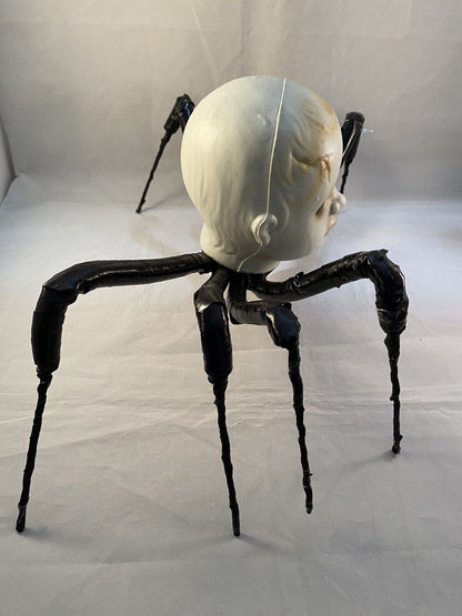 Doll Baby Head Spider Creepy Halloween Decor Haunted House Prop Scary NEW