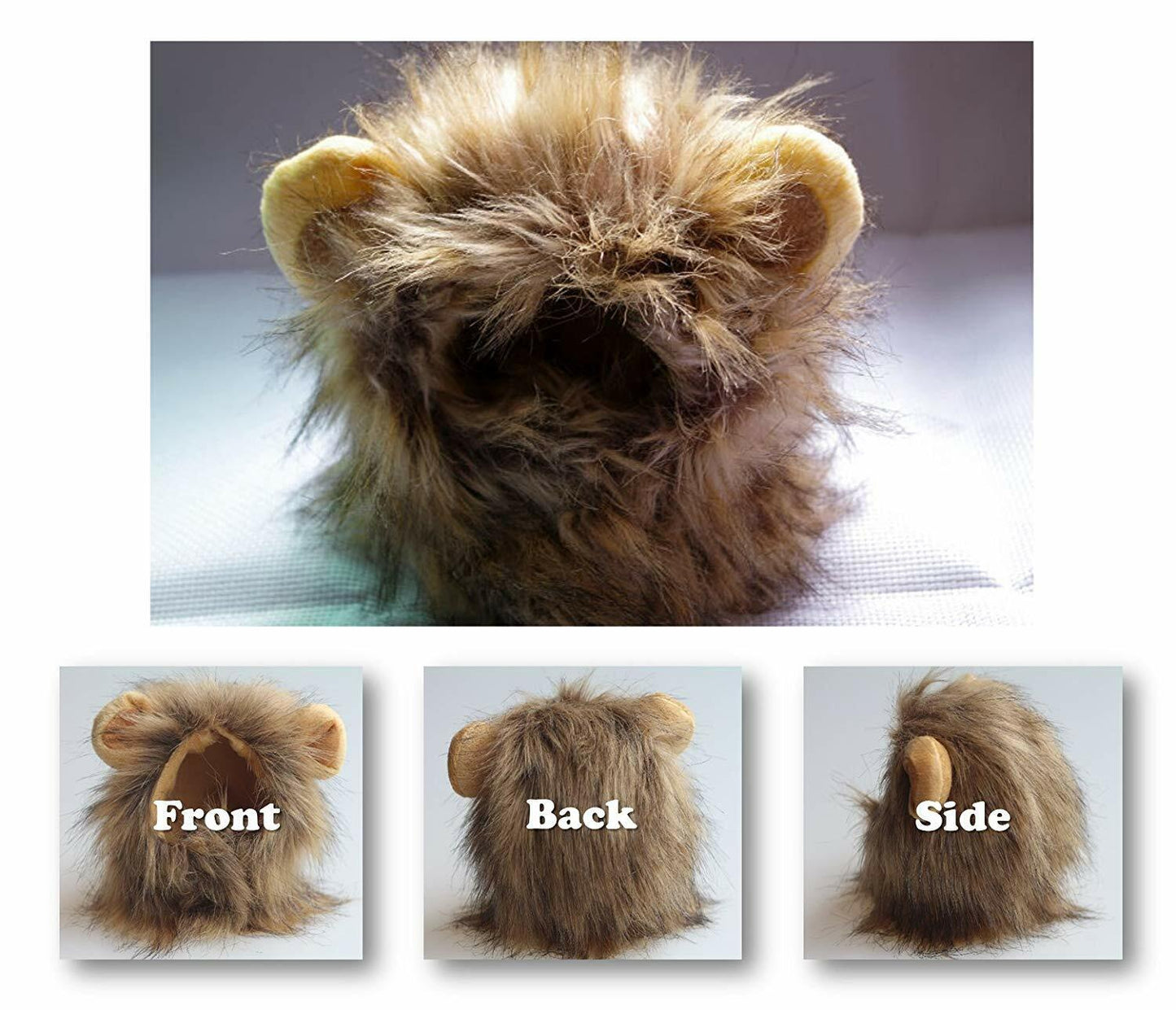 Pet Costume Lion Mane Wig for Cat Dog Halloween Christmas Party Fancy Dress up