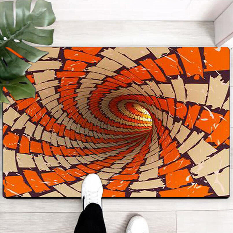 Halloween Clown Room Rug Scary Carpet Horror Welcome Door Mat Home Decoration US