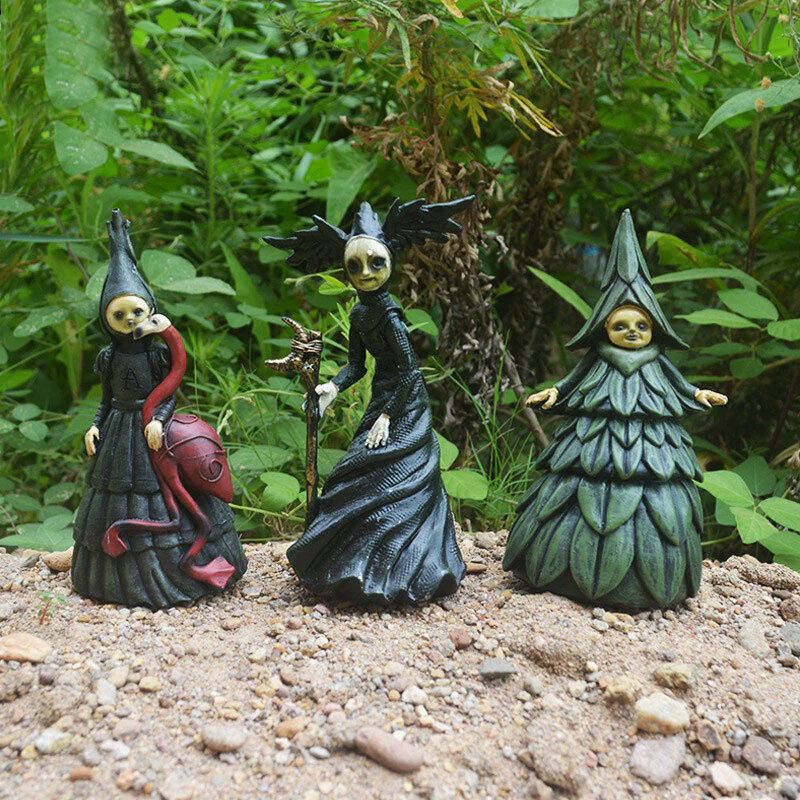 Halloween Statue Witches Decoration Horror Props Hot Sale Nightmare Witch